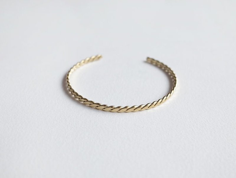 ni.kou Bronze twist bracelet - Bracelets - Other Metals 