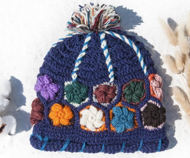 woolen thread cap