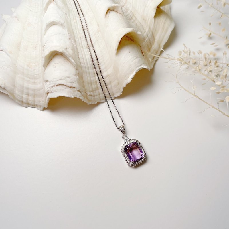 Fine Ametrine Necklace - สร้อยคอ - เครื่องเพชรพลอย 