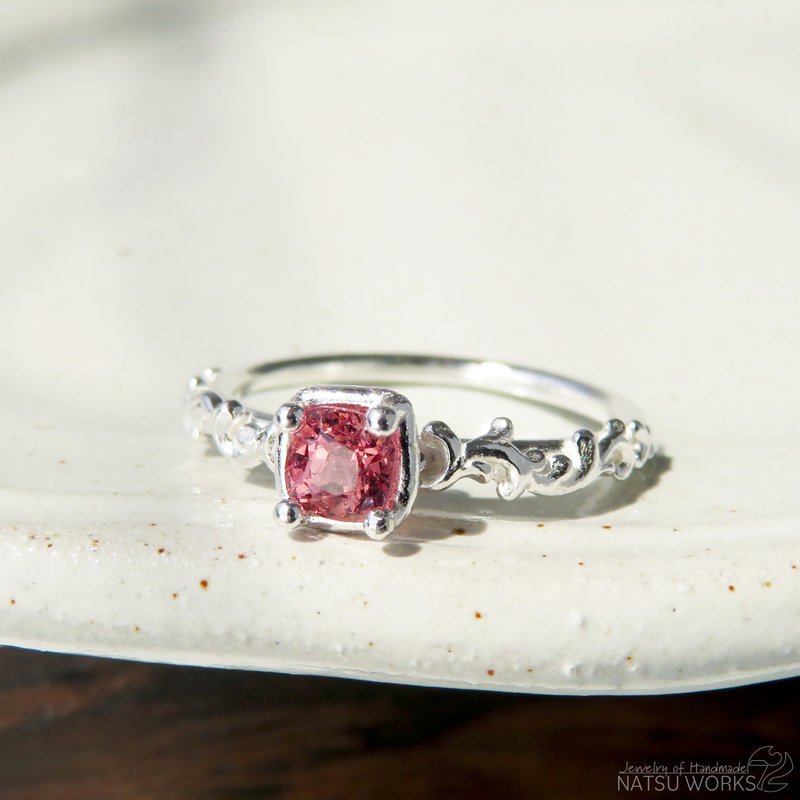 スピネル リング / Orange Spinel Botanical Ring v - 戒指 - 寶石 橘色