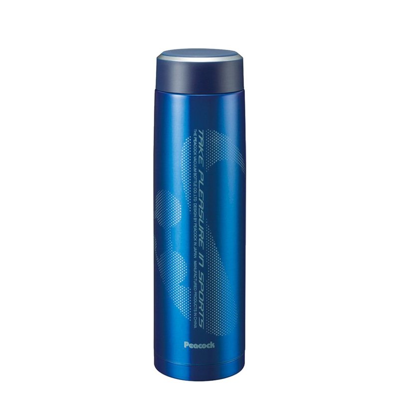 【孔雀Peacock】800ML 不鏽鋼保冷杯/保溫杯 運動涼快-藍色 - 保溫瓶/保溫杯 - 不鏽鋼 藍色