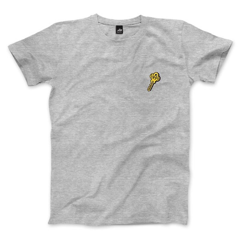 Hello rope and keys - Deep Heather Grey - Unisex T-Shirt - Men's T-Shirts & Tops - Cotton & Hemp 