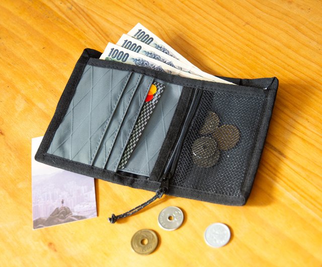 Slash Zippered Coin Pouch