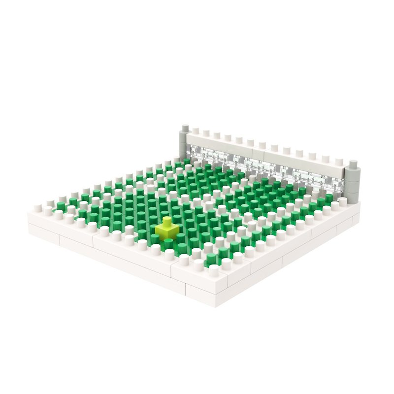 Archbrick Little Tennis Court Pixel Brick Nanoblock - Items for Display - Plastic Multicolor