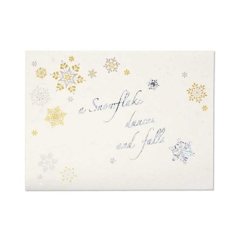 SNOW FLAKE SILK note paper snowflake silk/Christmas - ซองจดหมาย - กระดาษ 