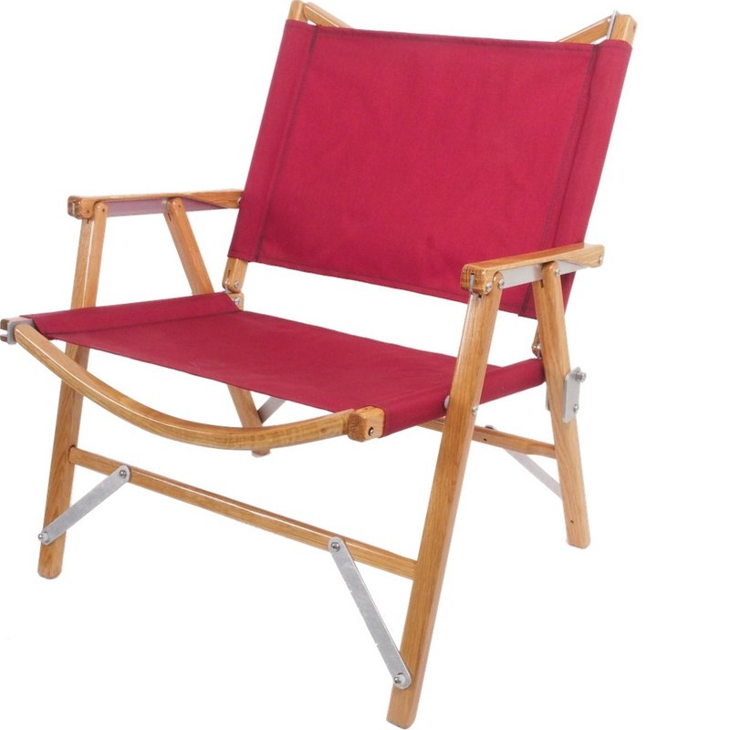 Kermit Chair White Oak Kermit Chair (Burgundy) Outdoor Camping Leisure Folding Picnic Chair - ชุดเดินป่า - ไม้ สีแดง