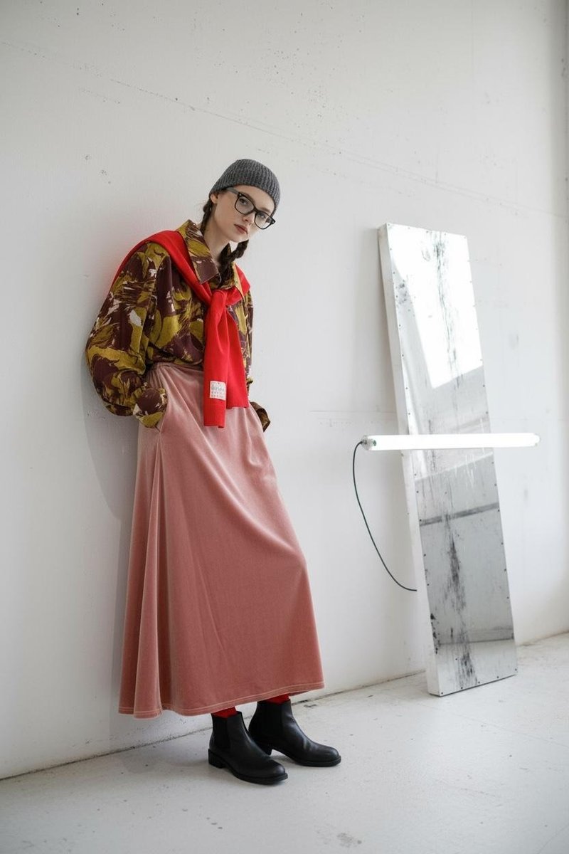 2025fw 藝術圖案恤衫 - 女襯衫 - 其他材質 