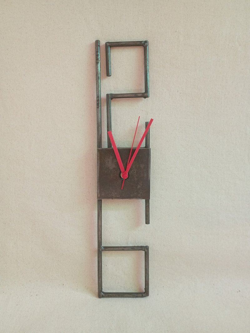 Art wall clock Metal clock - 時鐘/鬧鐘 - 其他金屬 灰色