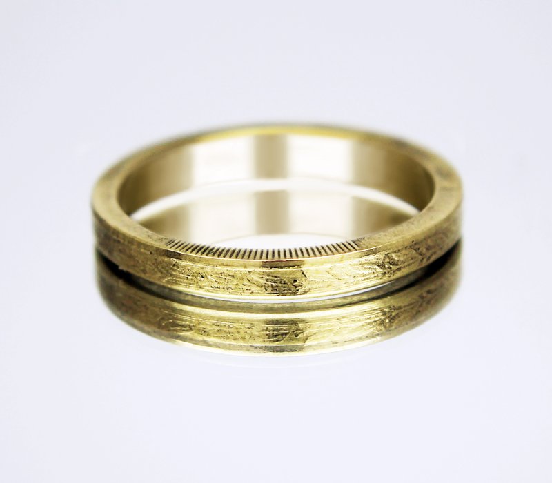 Chile Coin Ring 100 pesos 2001-2015 Mapuche Indians coin rings for men - 戒指 - 其他金屬 