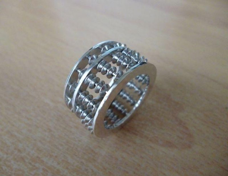 ソロバンのリング - 戒指 - 其他金屬 銀色