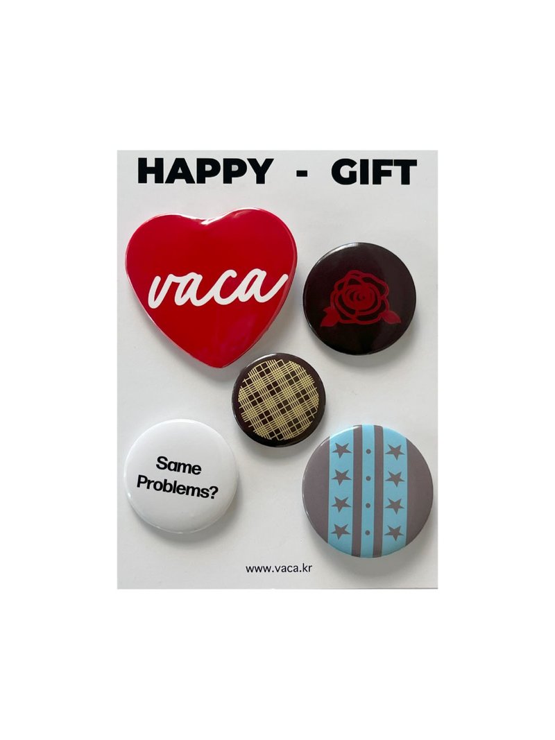 HAPPY-GIFT PIN BADGE - 徽章/別針 - 其他材質 多色
