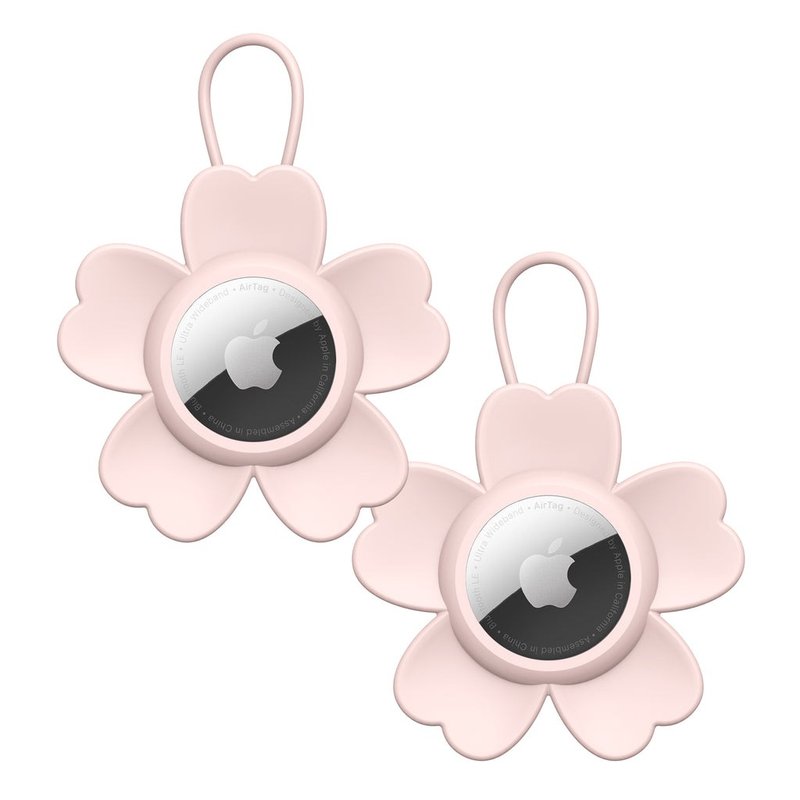 AIRTAG LUGGAGE TAG CASE: ASTER SAKURA - 科技小物 - 矽膠 粉紅色