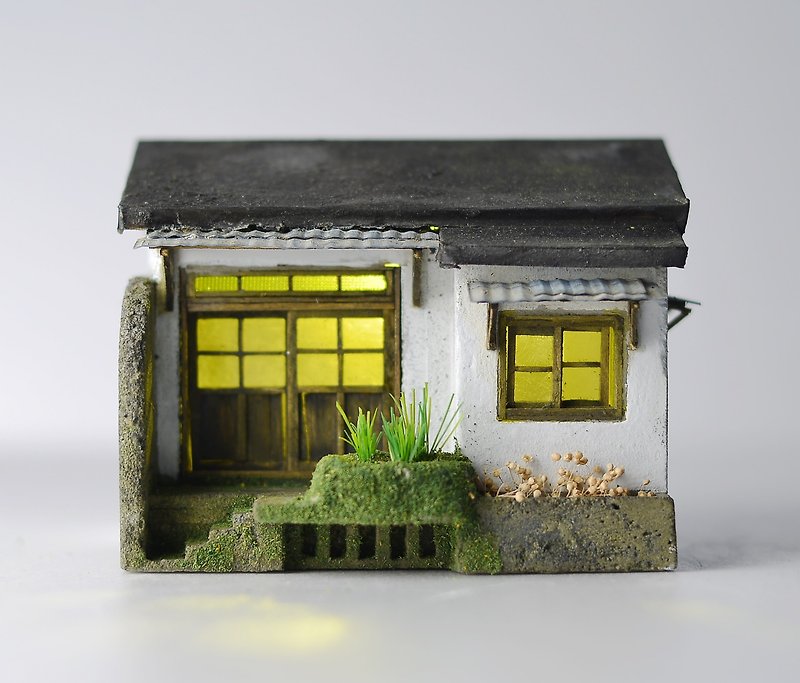 Creation of Cement house--one-story old house - Items for Display - Cement Brown