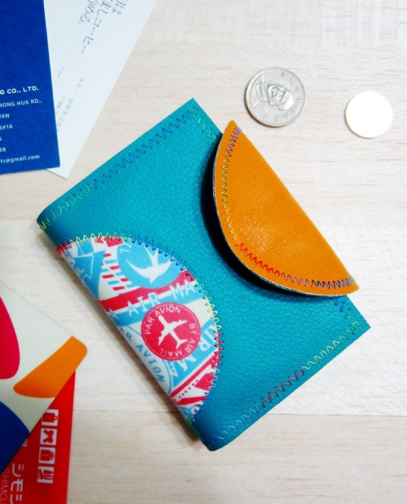 Travel card card holder coin purse Card case coin purse - กระเป๋าใส่เหรียญ - วัสดุกันนำ้ หลากหลายสี