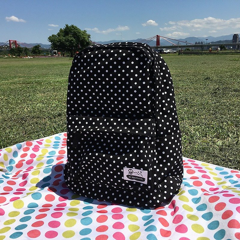 FIFI Let’s Travel Backpack (Black) - Backpacks - Cotton & Hemp Black