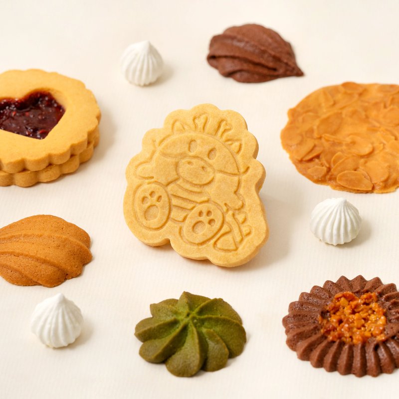 Tin Box Series-Xiaolong Wuyue Handmade Biscuits - Cake & Desserts - Other Materials Gold