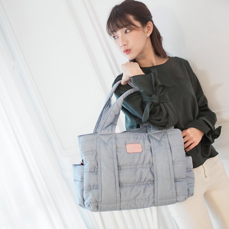 [Fu Fu Bao] three-layer bag - 恬静丹宁蓝 - กระเป๋าคุณแม่ - เส้นใยสังเคราะห์ สีใส