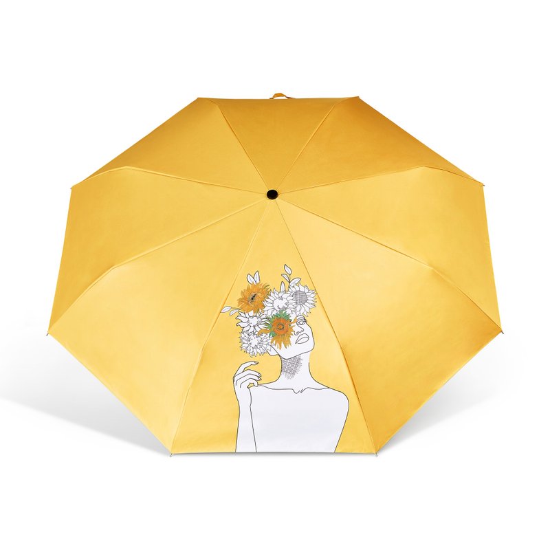 [British Royal] National Gallery Co-branded – Anti-UV Van Gogh (Sunflower) - Umbrellas & Rain Gear - Other Materials Yellow