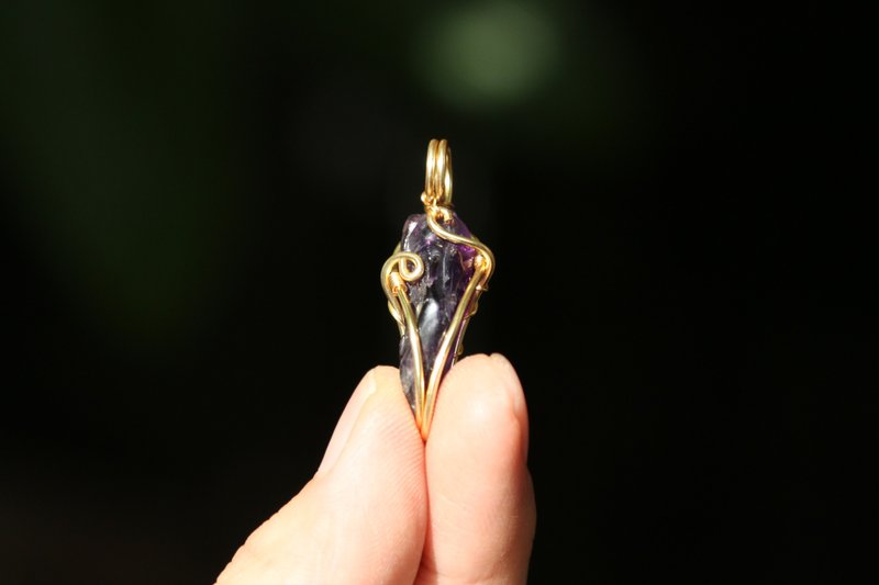 【水晶系列】烏拉圭紫水晶 智慧魔藥 2 (圖1.2.9) - 項鍊 - 寶石 多色