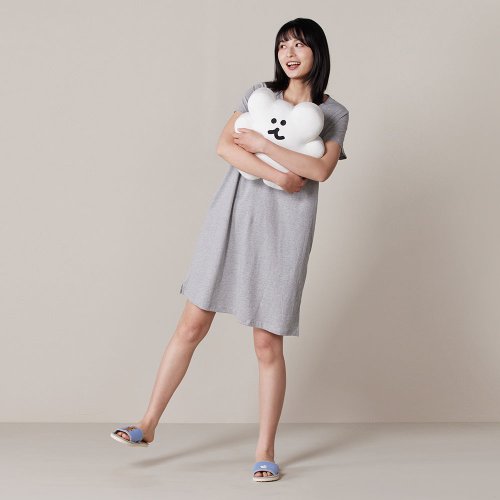 YVONNE COLLECTION以旺傢飾 DINOTAENG | BOBO 立體靠枕-白