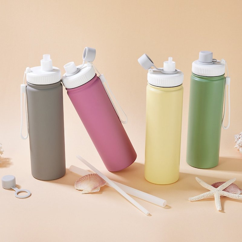 [Discount for 2] YCCT Gaihe Cup 700ml - Easy to carry and environmentally friendly beverage cup/ice-preserving thermos cup - กระบอกน้ำร้อน - สแตนเลส 