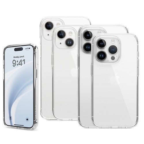 elago創意美學 iPhone 15/15 Plus/15 Pro/15 Pro Max Hybrid全覆式透明手機殼