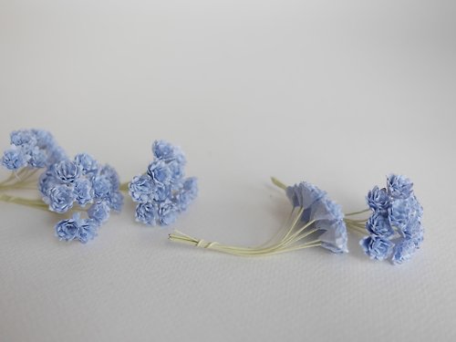 makemefrompaper Paper Flower, DIY 100 pieces gypsophila, 100 pieces, size 1 cm. pure blue color