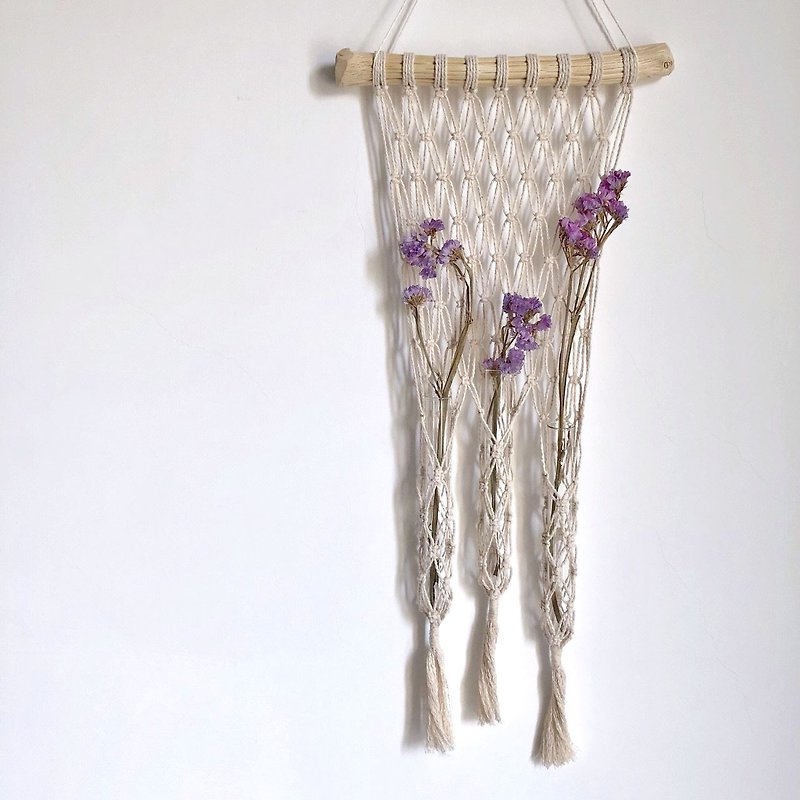 Rope braid _ test tube flower ornaments - เซรามิก - แก้ว ขาว