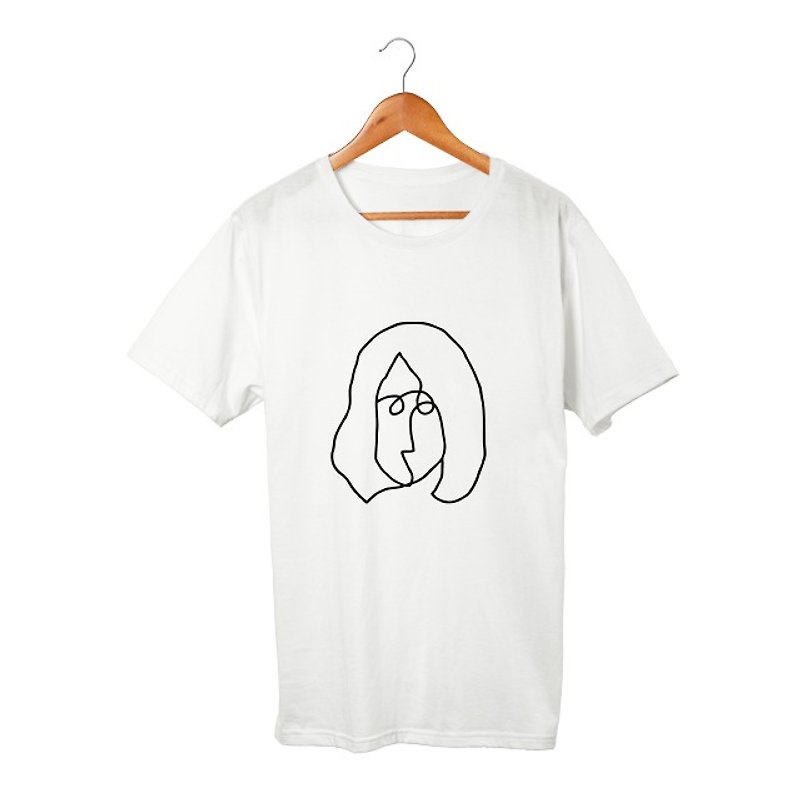John T-shirt - เสื้อยืดผู้ชาย - ผ้าฝ้าย/ผ้าลินิน ขาว