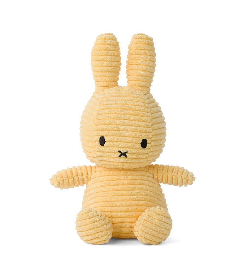 Bon Ton Toys | Miffy 米飛兔 燈芯絨娃娃 奶油黃 23cm - 公仔/玩偶 - 其他材質 黃色