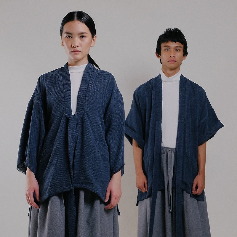 THE KIMONO OUTER (BLUE) - Women's Casual & Functional Jackets - Other Materials Blue
