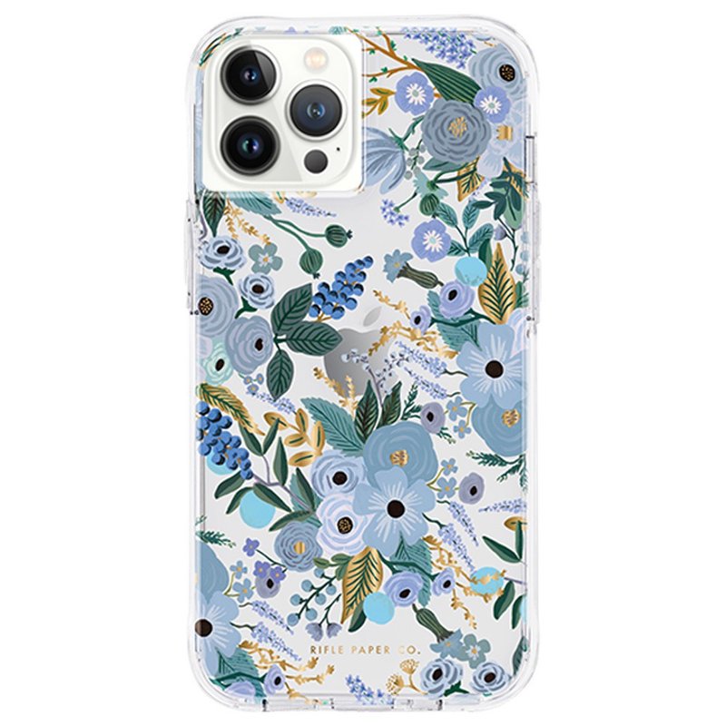 Rifle Paper Co. Co-branded iPhone 14 Series Anti-Drop Antibacterial Case - Garden Party Blue - Gadgets - Other Materials 