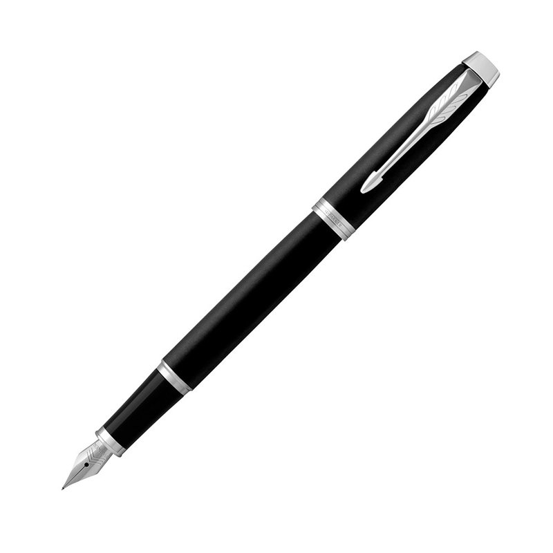 PARKER 新經典入門款 鋼筆 霧黑白夾 - 鋼筆 - 其他金屬 黑色