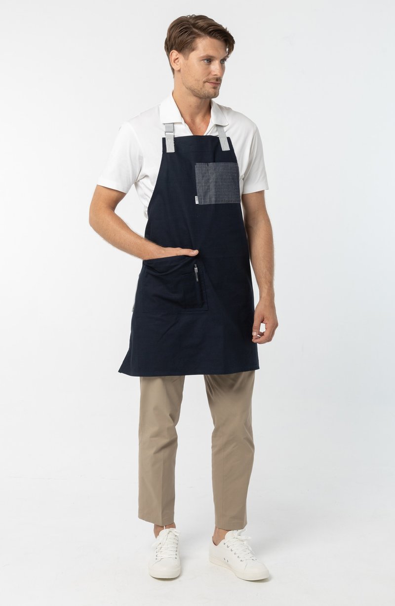 PEBBLE APRON - (Rocky Ripstop)工作服 圍裙 - 圍裙 - 棉．麻 藍色