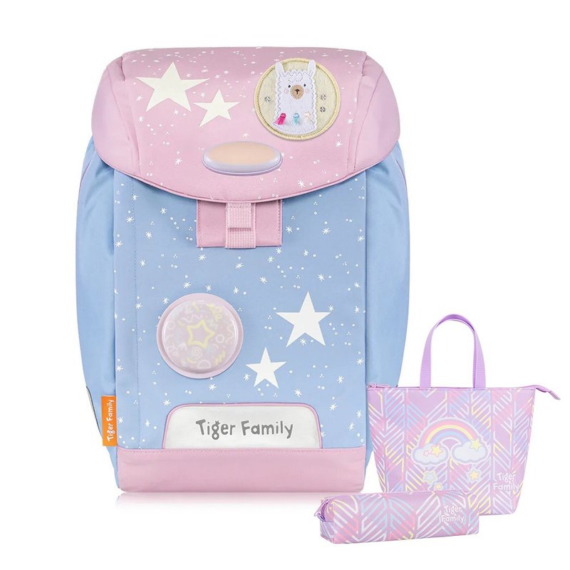 Tiger Family eGG magnetic buckle ultra-lightweight spine bag Pro S-Star Party - กระเป๋าเป้สะพายหลัง - วัสดุกันนำ้ สึชมพู