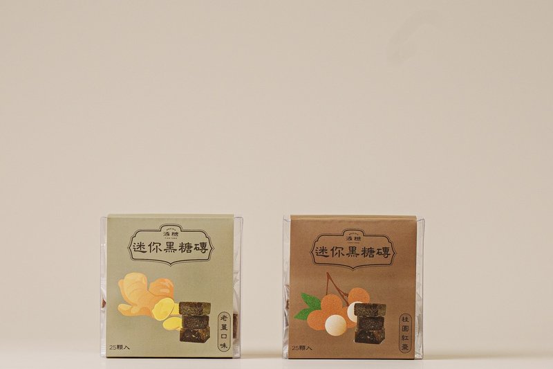 Add sugar - 2 mini tea bricks, one box each of brown sugar, ginger, longan and red dates - Health Foods - Plastic Red