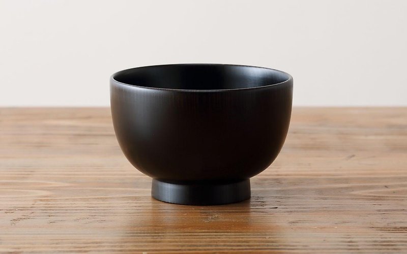 [Accepting reservations in limited production remaining 4 points] of Tokyo cypress soup bowl | wipe lacquer - Bowls - Wood Black