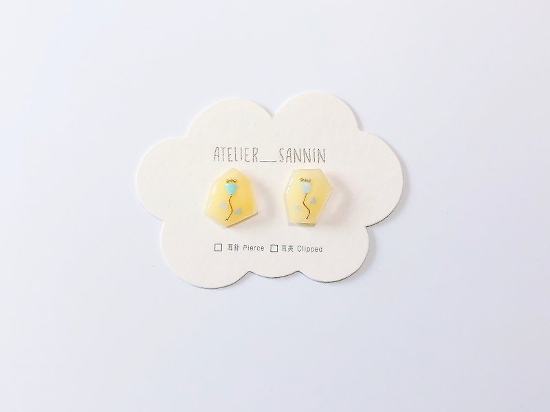 Spring Overture Series - Apricot Muffin Handmade Earrings Ear Ears/Aurs - ต่างหู - วัสดุอื่นๆ 