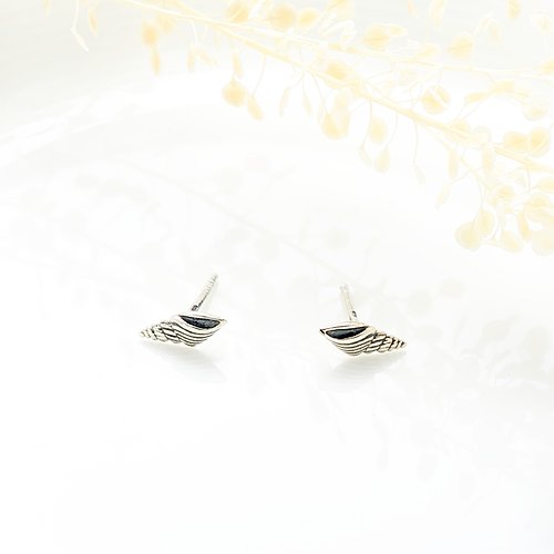 Angel & Me 珠寶銀飾 夏日 海洋 貝殼 一對 s925 純銀 耳環 耳夾 生日 情人節 禮物