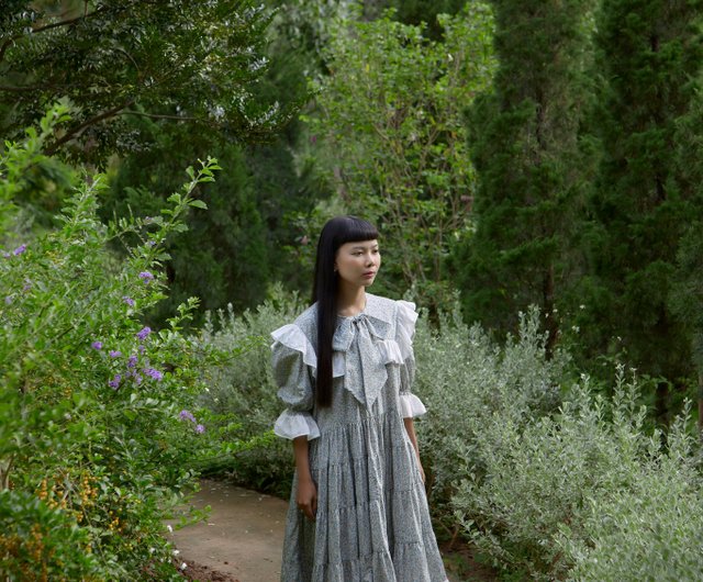 layer ruffle dress