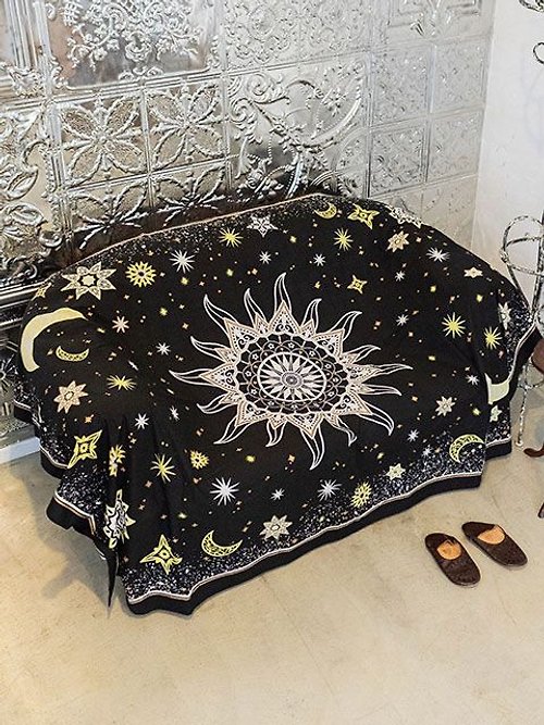 Ametsuchi Starry Night Bed Cover Multi Cloth