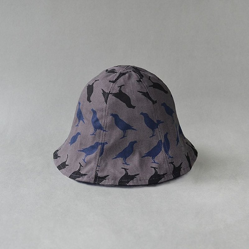 Sun Hat / Crested Myna No.5 / Blacksmith - Hats & Caps - Cotton & Hemp 