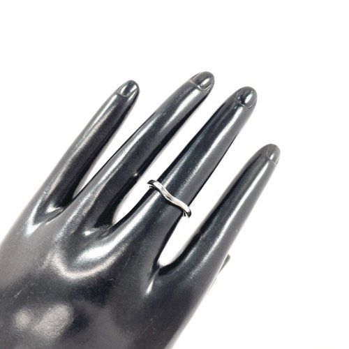 Tiffany & Co. カーブドバンド　リング　14号　シルバー925 日本直送 中古美品】9号 ティファニー TIFFANY&Co. リング・指輪