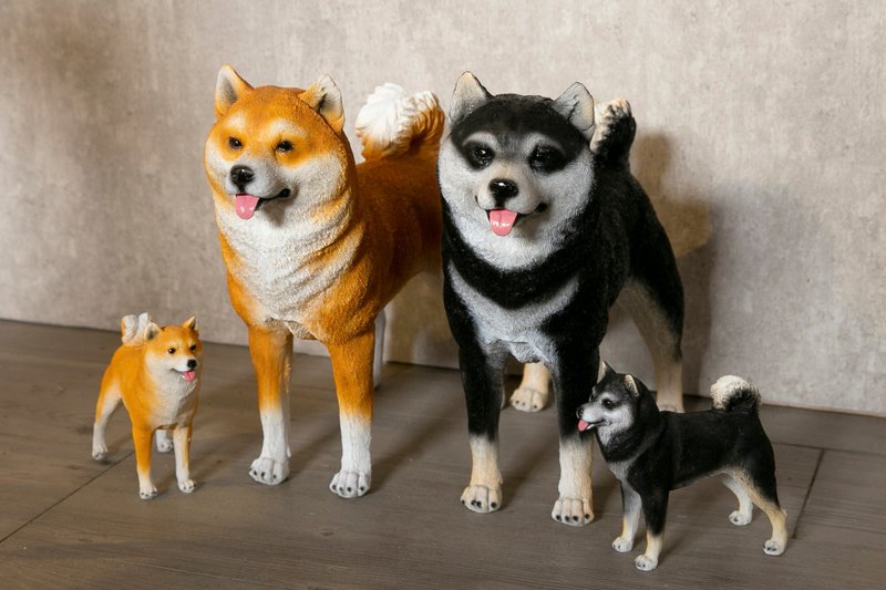 柴犬大學 擬真柴犬擺飾 - 擺飾/家飾品 - 樹脂 黑色