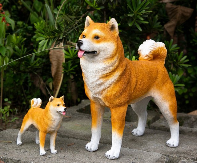 リアル！本物そっくり！ 等身大！？ 柴犬　置物　25オ411 リアル！本物そっくり！ 等身大！？ 柴犬 置物 25オ411