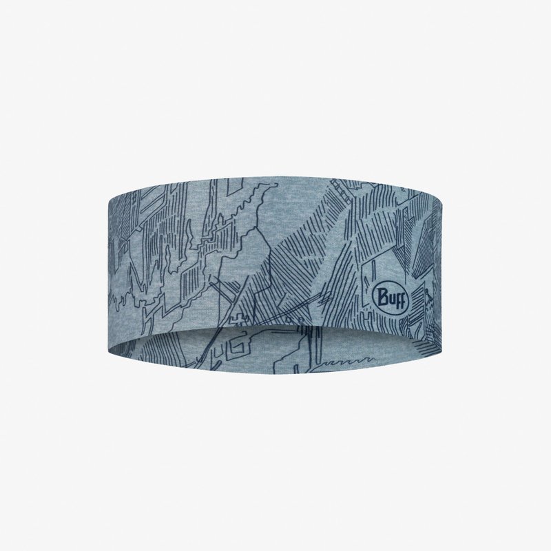 【BUFF】Coolnet抗UV頭帶-青峰綠茵 - 露營用品 - 其他材質 多色