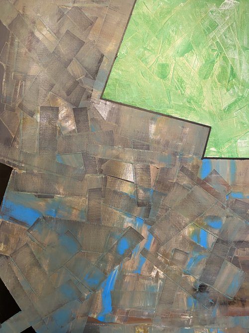 抽象画 ロックバンク構造-抽象絵画/家の装飾/絵画 - ショップ nztxi