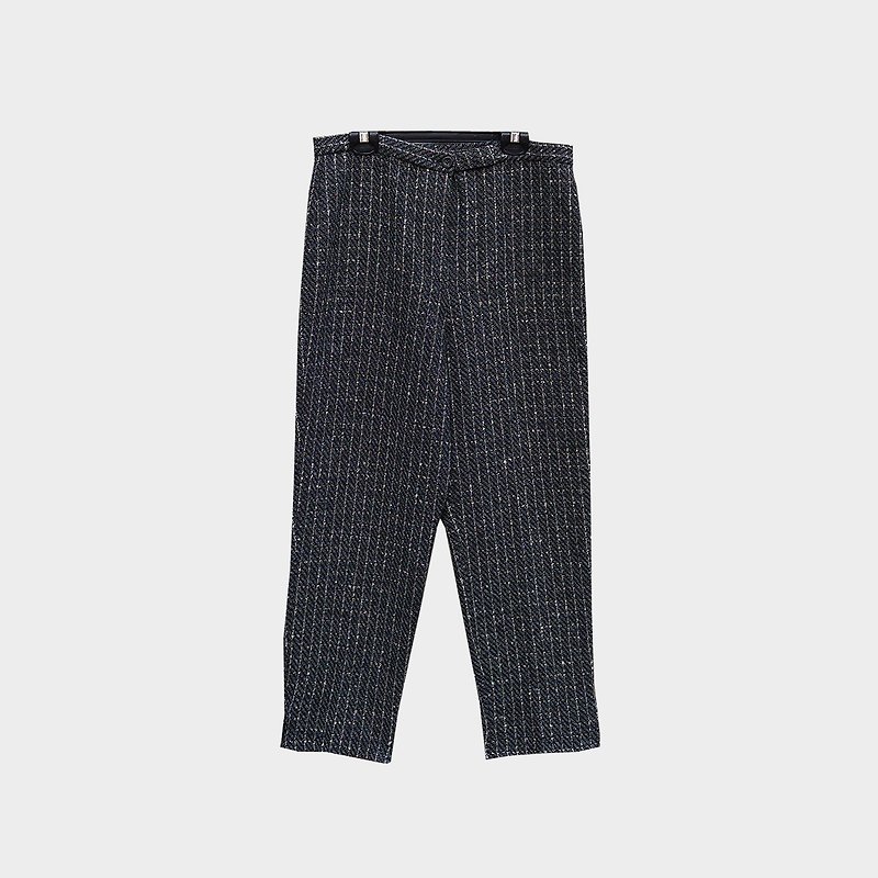 Dislocated vintage/ woolen plaid pants no.B17 vintage - Women's Pants - Polyester Gray
