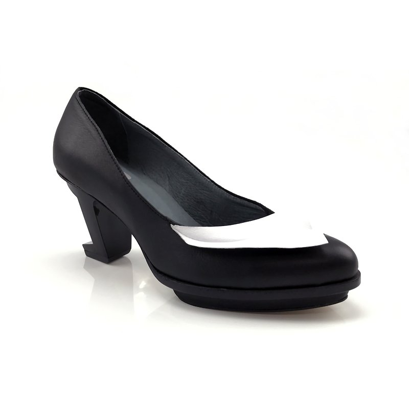 Elegant (Black) - รองเท้าหนังผู้หญิง - หนังแท้ สีดำ