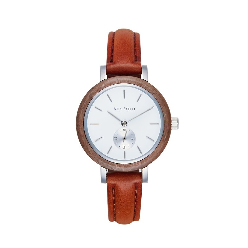 【Customized Gifts】Wils Fabrik - The Han W - Walnut Wood Watch - Women's Watches - Wood Brown
